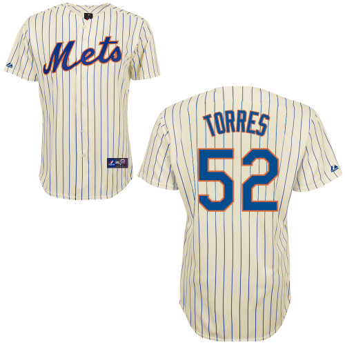Carlos Torres #52 Youth Baseball Jersey-New York Mets Authentic Home White Cool Base MLB Jersey